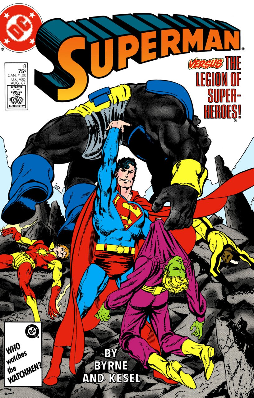 John Byrne - E quando você copia você mesmo - DC Comics - Superman #8 - Blog Farofeiros