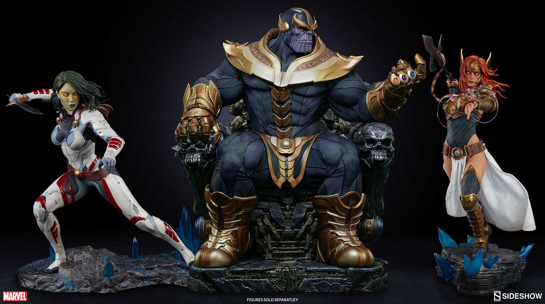 Thanos no Trono da Sideshow - Blog Farofeiros