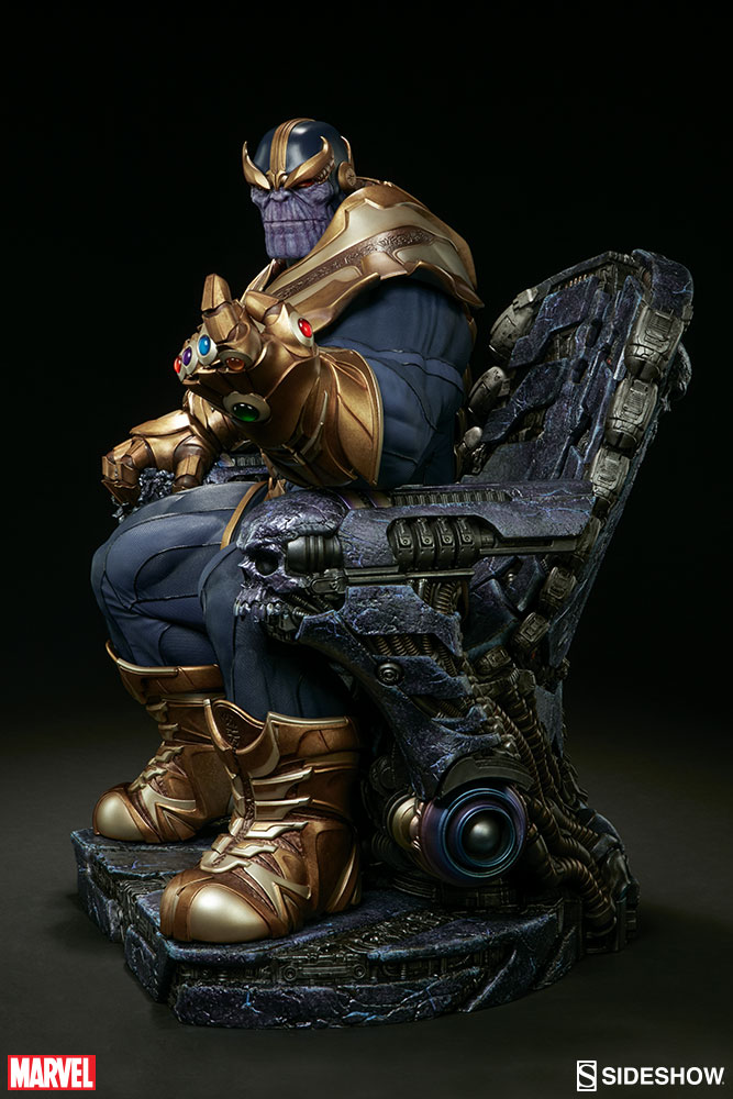 Thanos no Trono da Sideshow - Blog Farofeiros