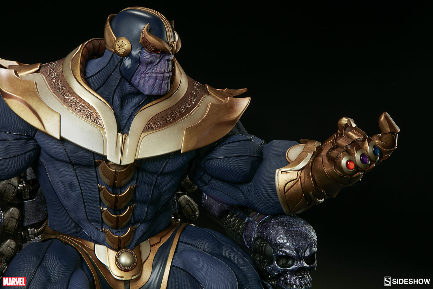 Thanos no Trono da Sideshow - Blog Farofeiros