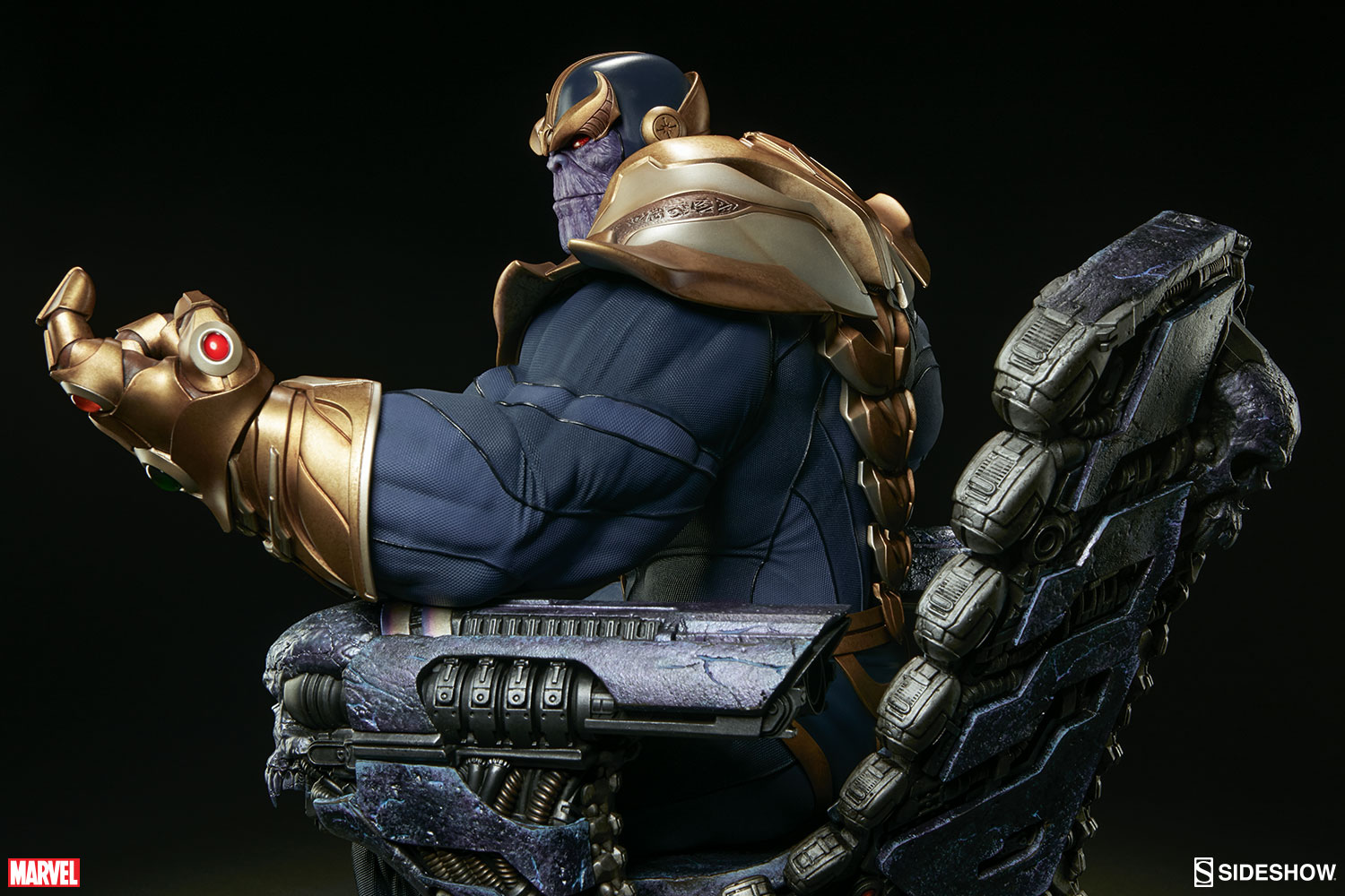 Thanos no Trono da Sideshow - Blog Farofeiros
