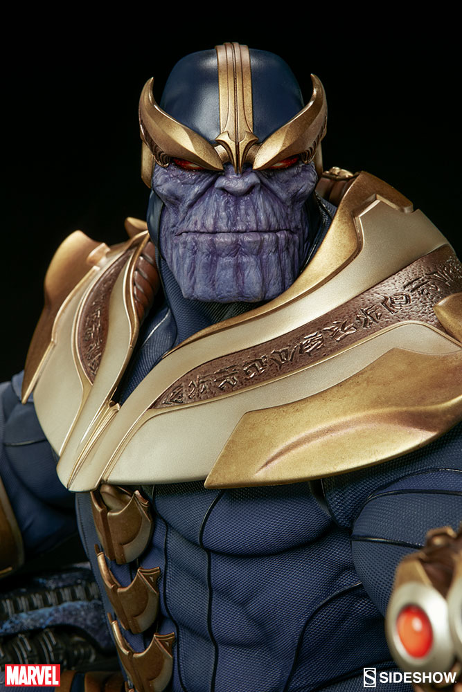Thanos no Trono da Sideshow - Blog Farofeiros