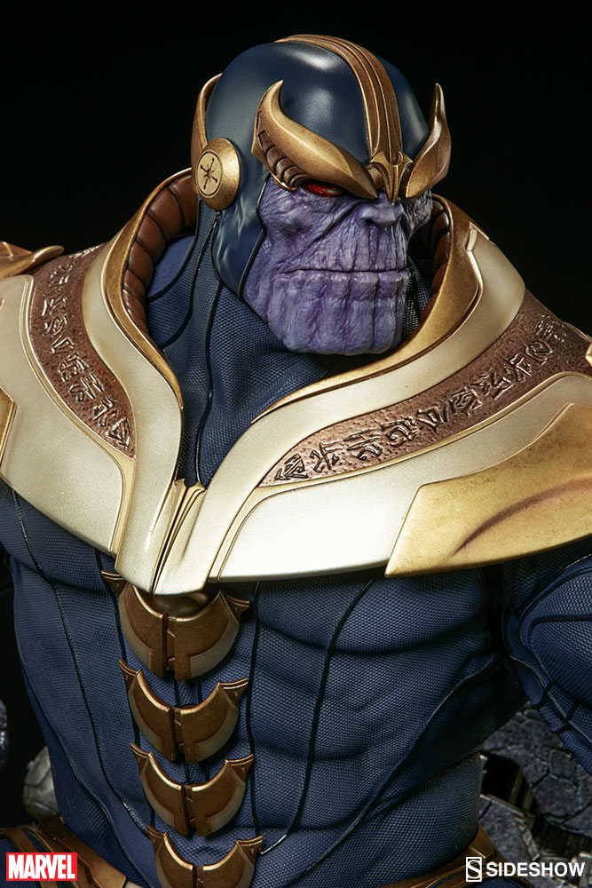 Thanos no Trono da Sideshow - Blog Farofeiros