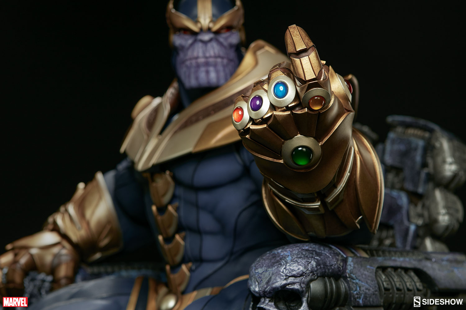 Thanos no Trono da Sideshow - Blog Farofeiros