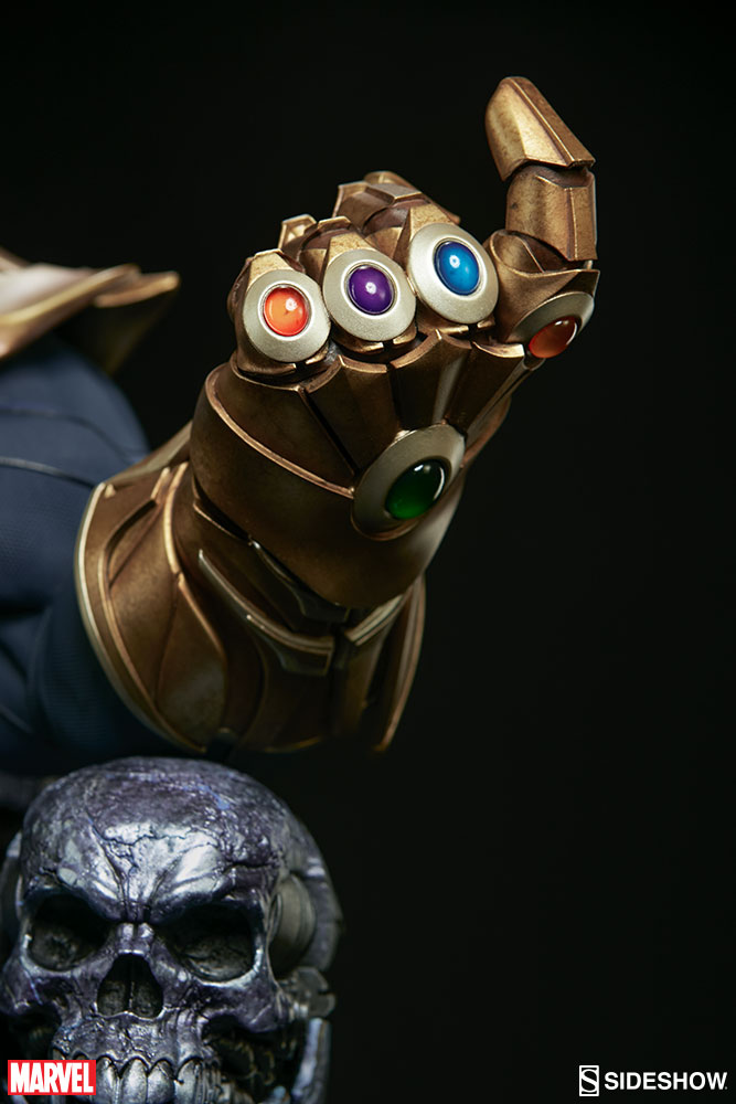 Thanos no Trono da Sideshow - Blog Farofeiros