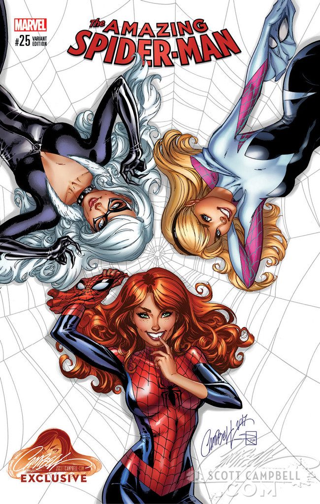 Garotas da Capa - Homem Aranha desenho original de Scott Campbell