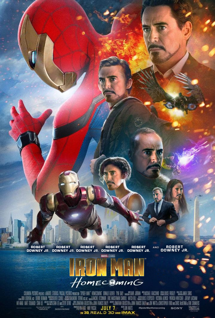 Arrumaram o poster do novo filme do Homem Aranha - Blog Farofeiros - Homem de Ferro - Homecoming