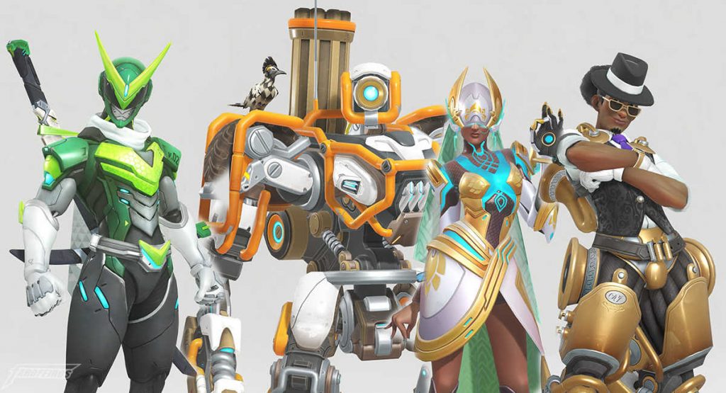 Aniversário de Overwatch - Genji Bastion Symetra Lúcio