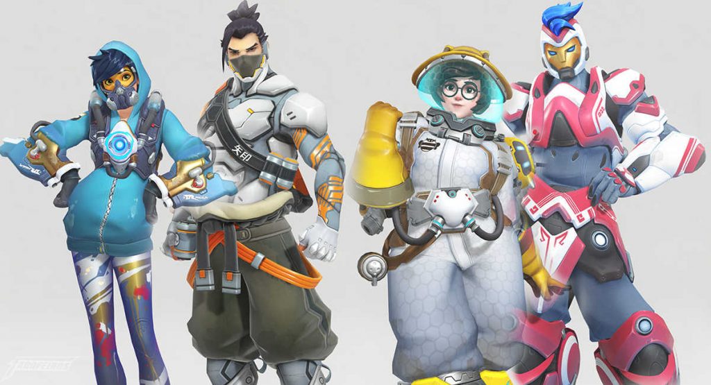 Aniversário de Overwatch - Tracer Hanzo Mei Zarya