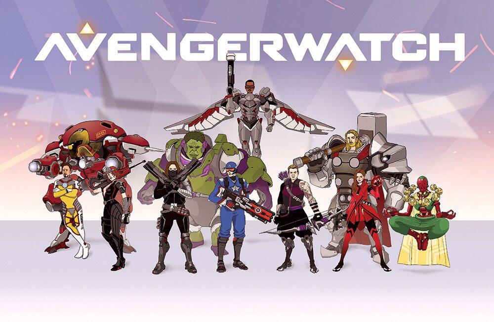 Vingadores estilo Overwatch