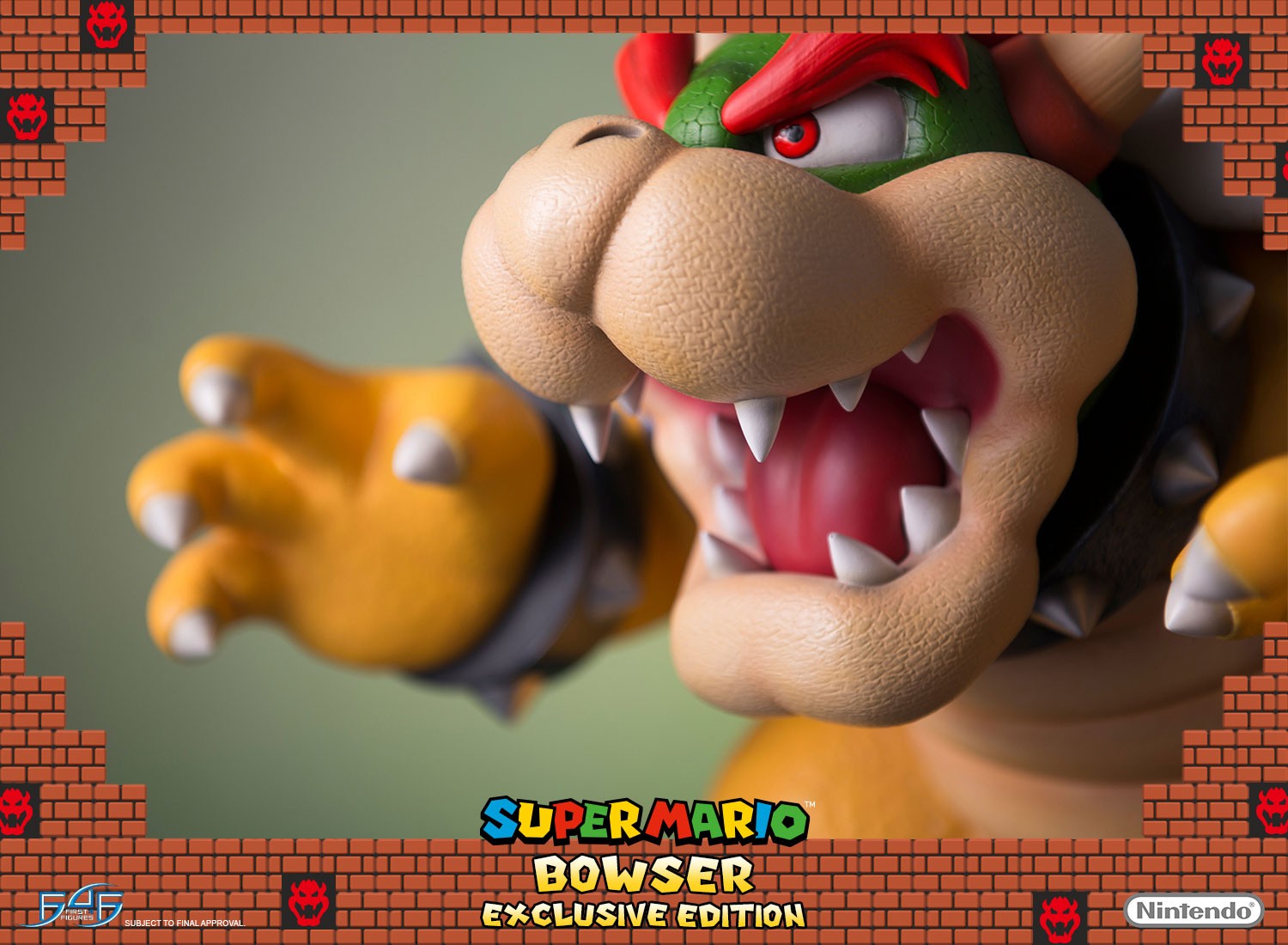 Estátua do Bowser o vilão de Super Mario