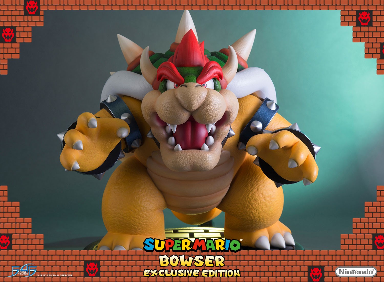 Estátua do Bowser o vilão de Super Mario