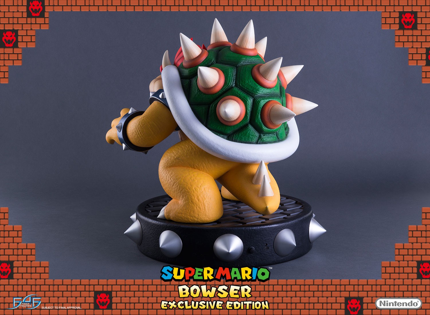 Estátua do Bowser o vilão de Super Mario