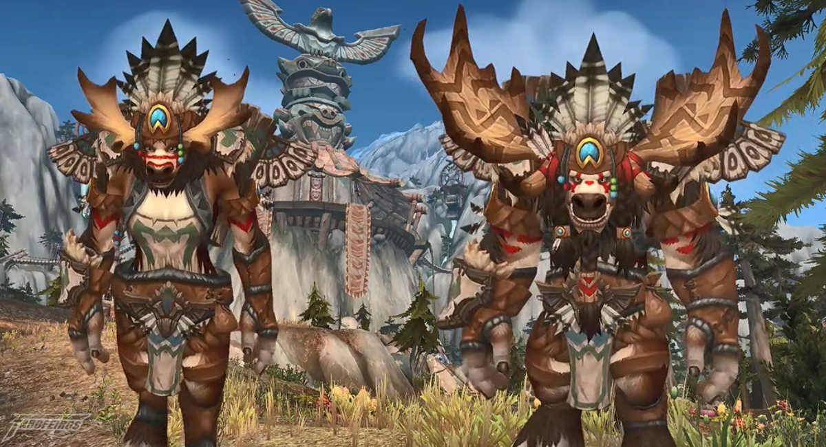 World of Warcraft na Blizzcon 2017 - Highmountain Tauren - Raças Aliadas