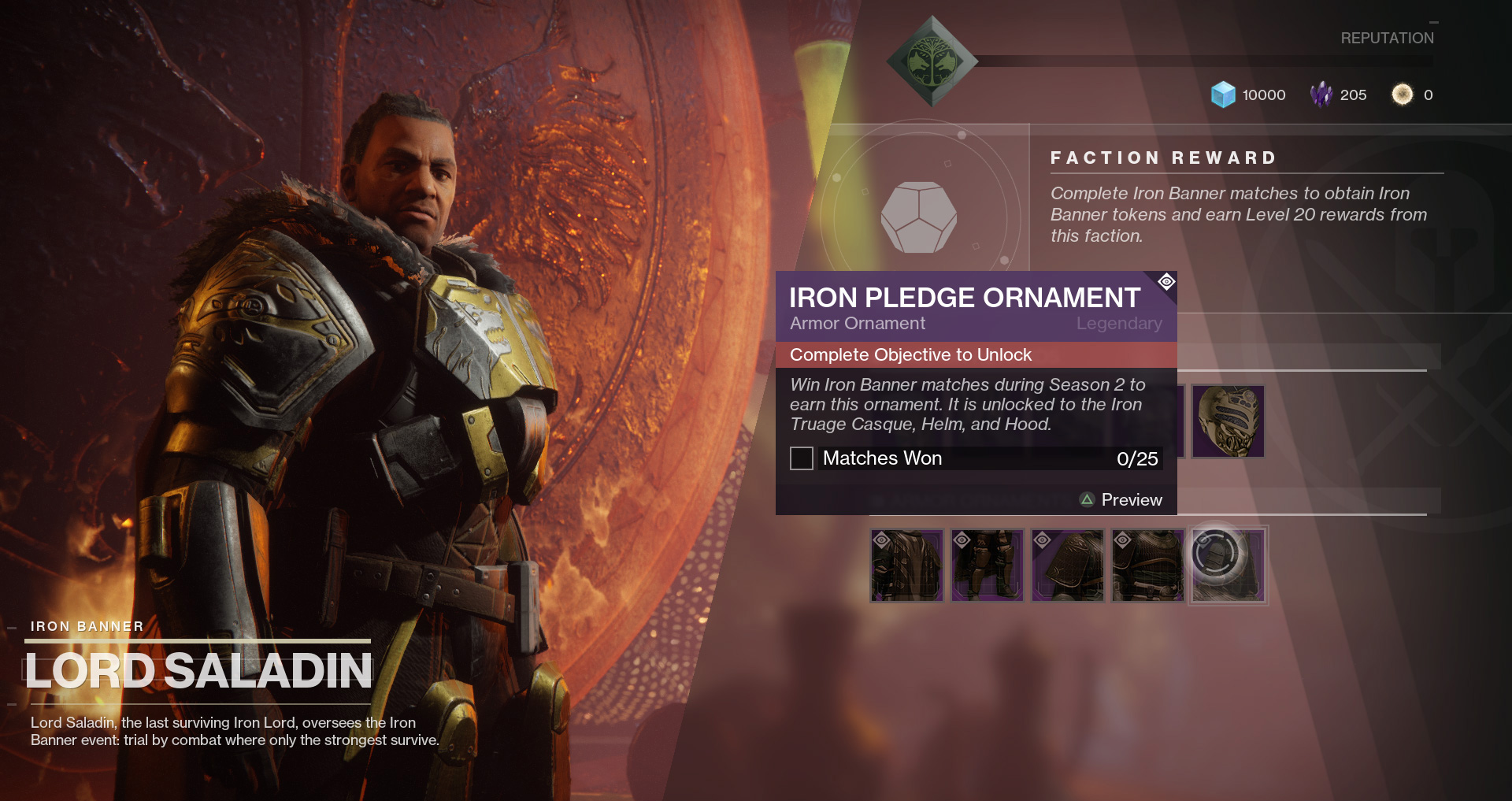 Atual estado de Destiny 2 - Ornamento