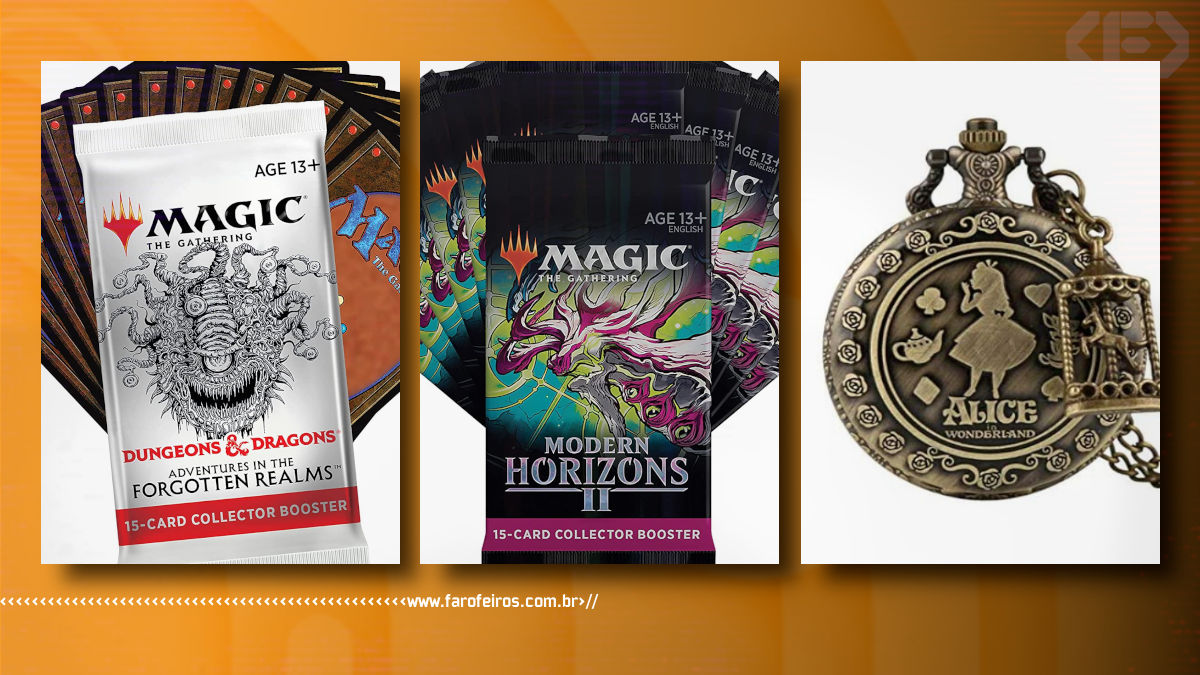 Melhores presentes nerds para o Natal - Blog Farofeiros - Magic The Gathering - Forgotten Realms - Modern Horizons II - Alice