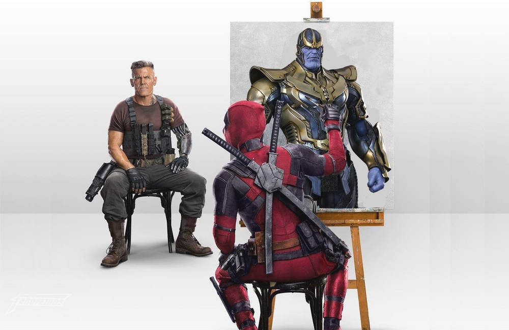 Deadpool pintando Cable do jeito certo
