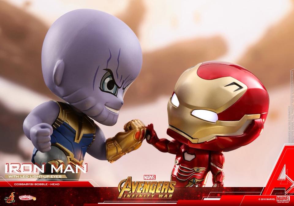 Cosbabys de Guerra Infinita - Thanos contra Homem de Ferro
