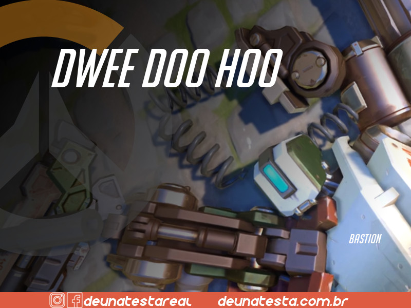 Motivação de Overwatch com frases dos personagens do game - Blog Farofeiros - Bastion