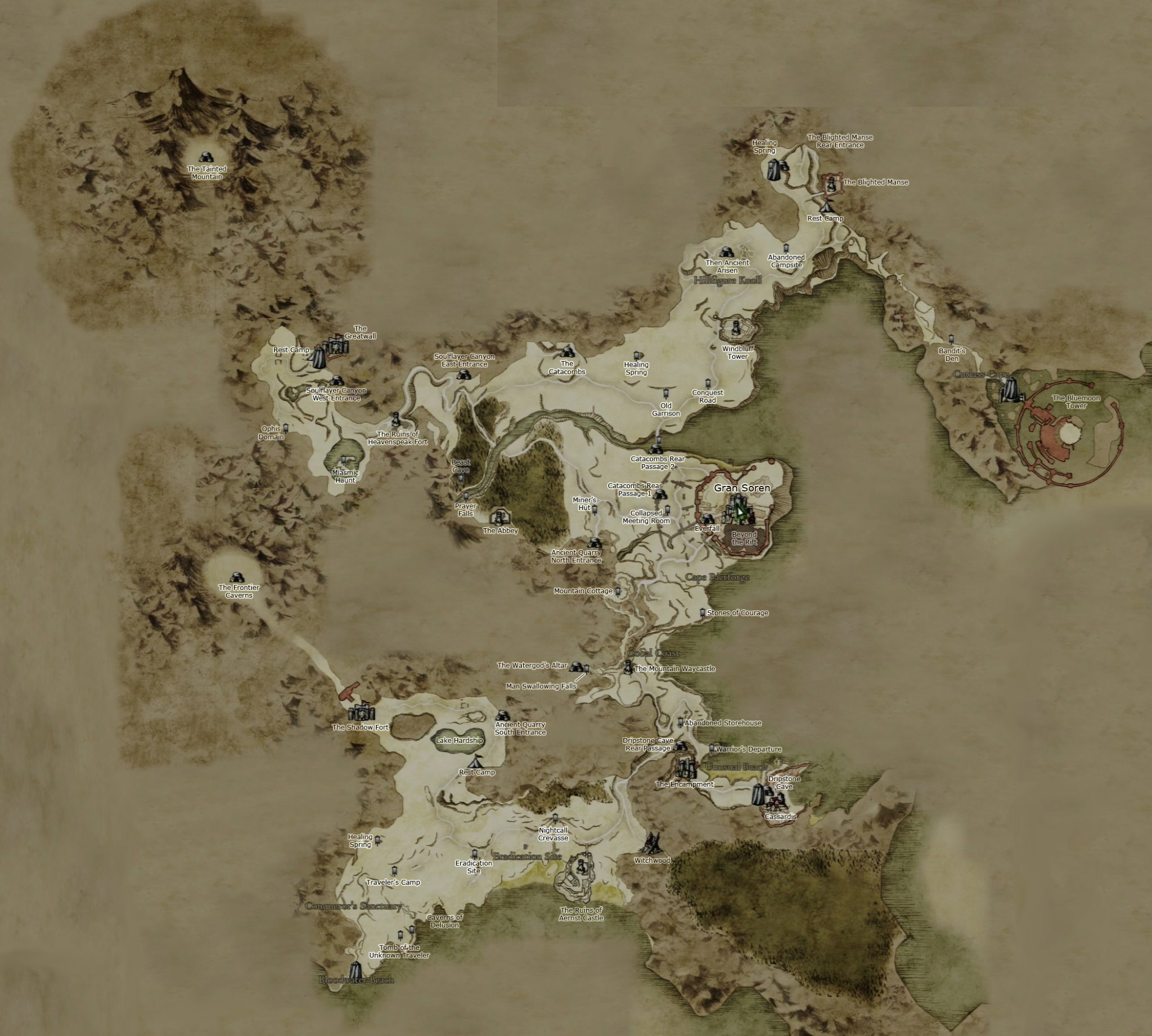 Mapas de mundos da fantasia - Dragon's Dogma