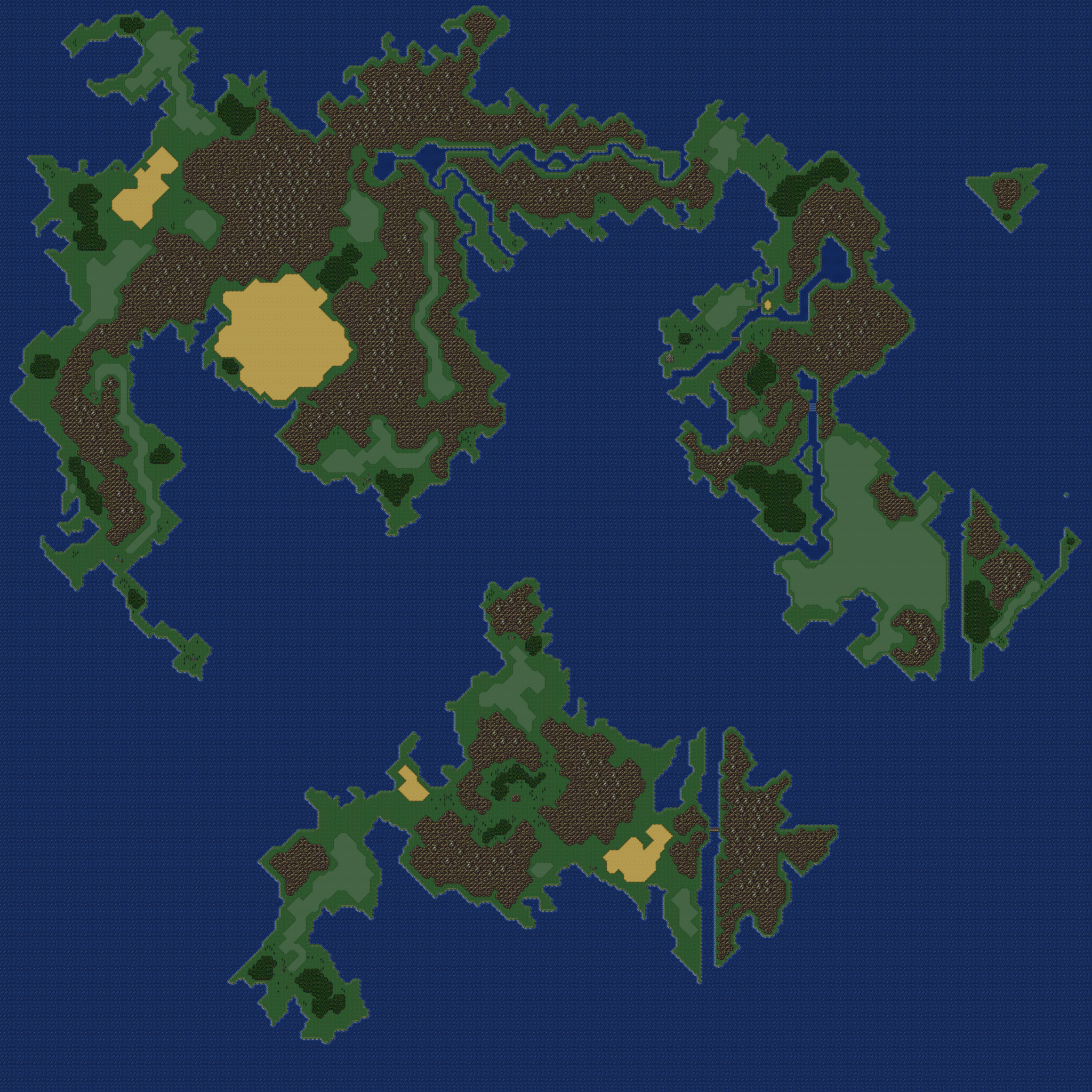 Mapas de mundos da fantasia - Final Fantasy VI - World of Blance
