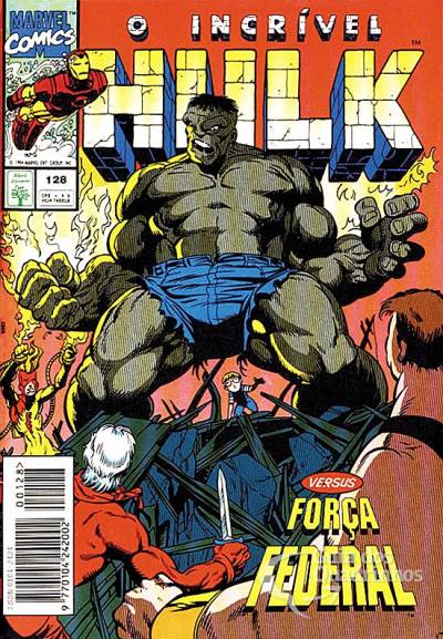 Hulk Filé com Fritas - Capa O Incrível Hulk #128 - Editora Abril - FAROFEIROS COM BR