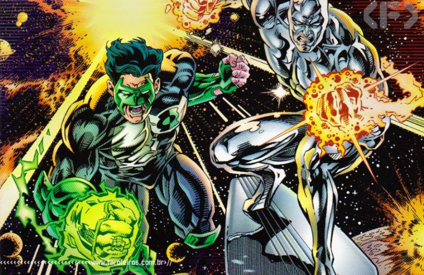 Marvel Versus DC - Surfista Prateado - Lanterna Verde - Blog Farofeiros