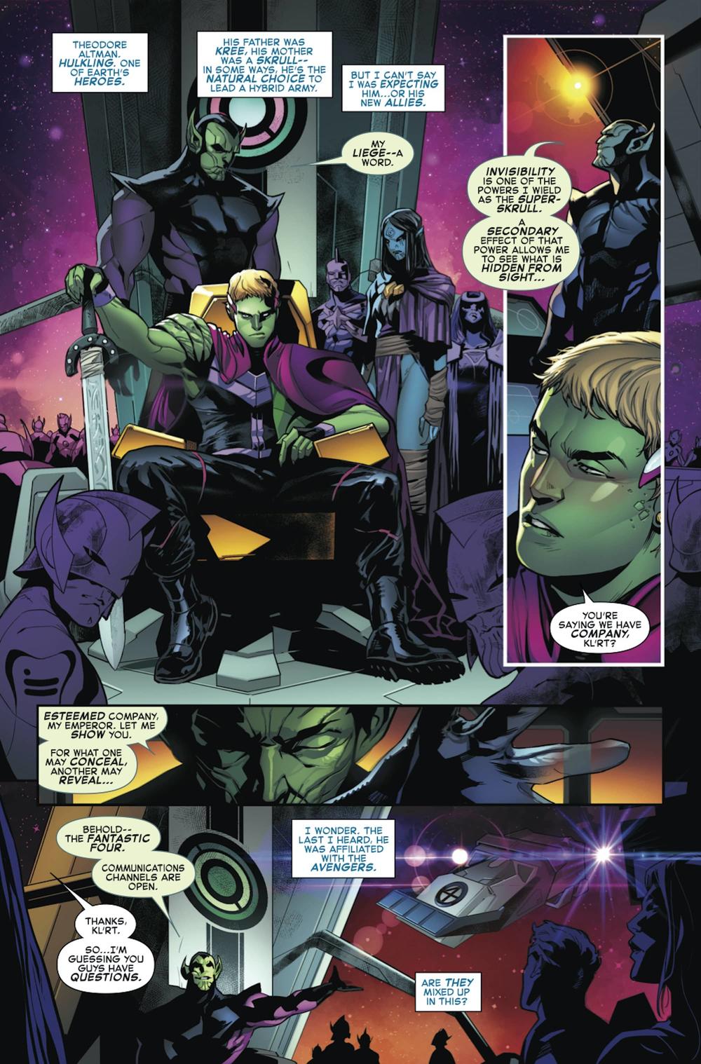 Quarteto Fantástico - Vingadores - Preview de Empyre #1 - Marvel Comics - Blog Farofeiros