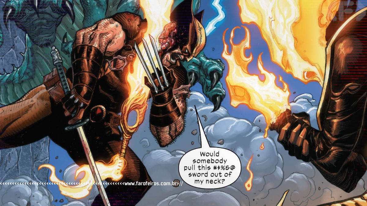 Espada no pescoço do Wolverine - Wolverine #7 - Marvel Comics - Outra Semana nos Quadrinhos #28 - Blog Farofeiros