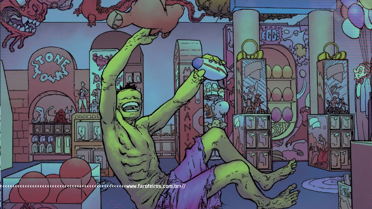 Hulk magrelo brincando - King In Black - Immortal Hulk - Marvel Comics - Outra Semana nos Quadrinhos #28 - Blog Farofeiros