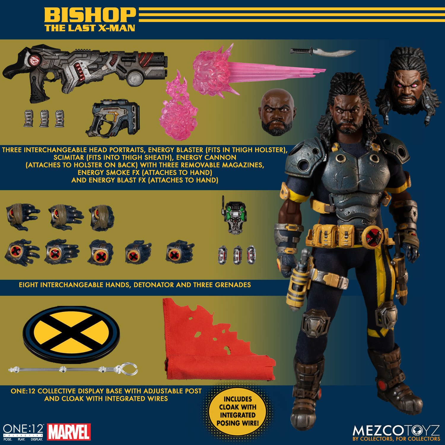 Bishop da Mezco Toyz - X-Men - Marvel Comics - Blog Farofeiros