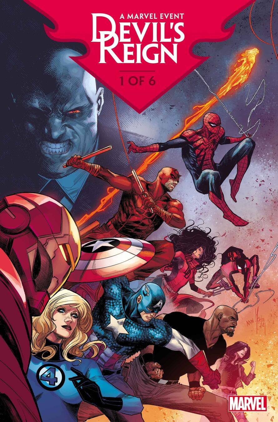 Eventos da Marvel Comics até Fevereiro de 2022 - Devil's Reign #1 - Blog Farofeiros