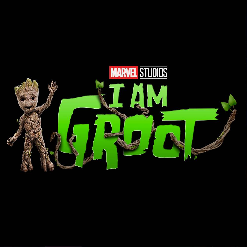 Logo de I Am Groot - Eu Sou Groot - da Marvel Studios - Blog Farofeiros