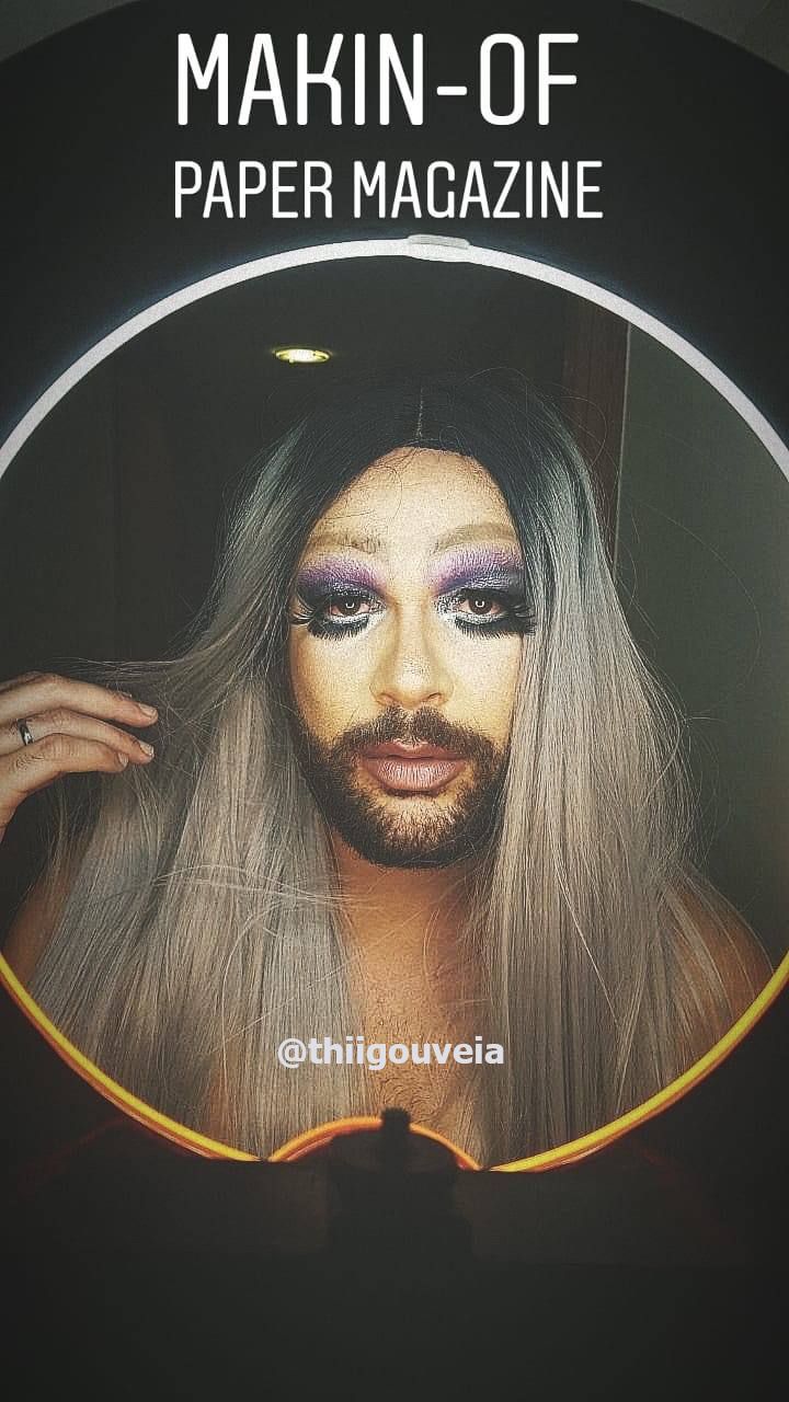 Thii Gouveia em teste para apresentação de RuPaul's Drag Race Brasil