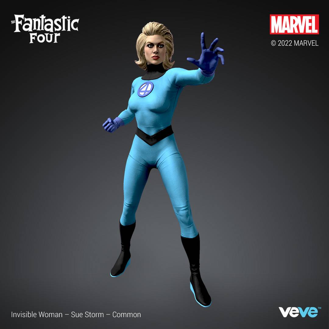 NFT Mulher Invisível 1 - Invisible Woman - Marvel Comics - www.farofeiros.com.br