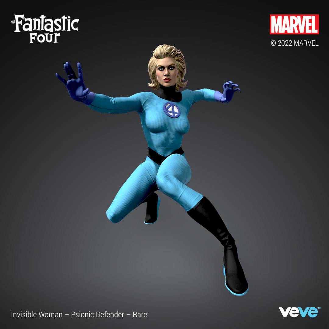 NFT Mulher Invisível 2 - Invisible Woman - Marvel Comics - www.farofeiros.com.br