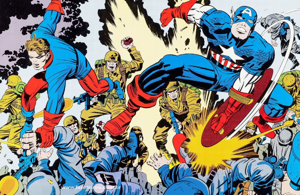 Jack Kirby é o cara - Capitão América e Bucky - Blog Farofeiros