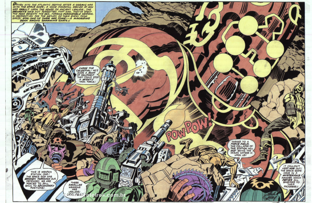 Jack Kirby é o cara - Eternals #10 - Ataque Celestial - Blog Farofeiros
