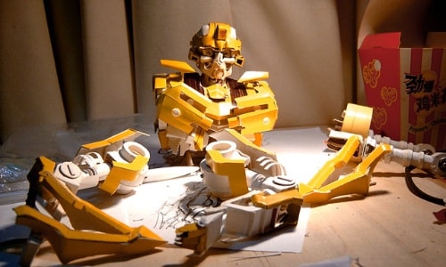 O papelão que virou o BumbleBee - Transformers - 1 - Blog Farofeiros