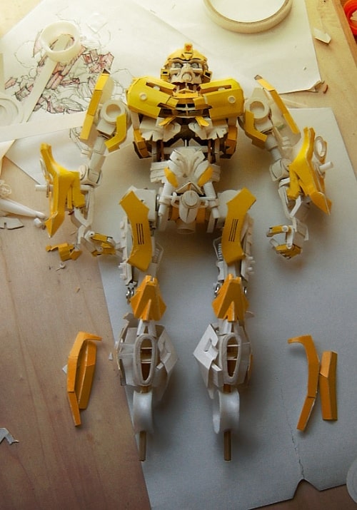 O papelão que virou o BumbleBee - Transformers - 2 - Blog Farofeiros