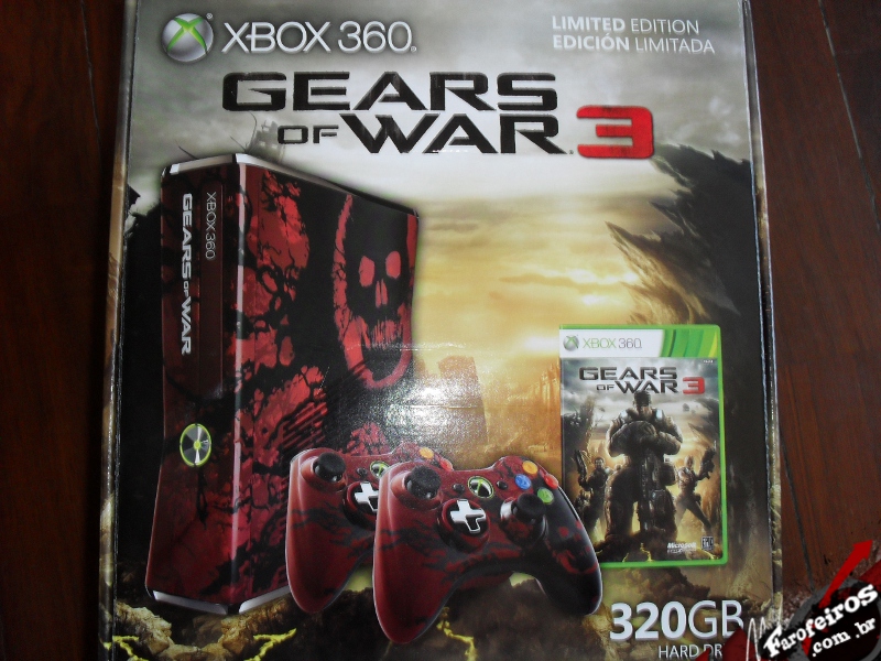 Xbox 360 edição especial Gears of War 3 - Blog Farofeiros