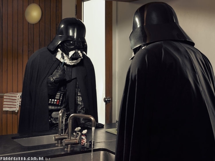 Darth Vader se barbeando - Star Wars - Blog Farofeiros