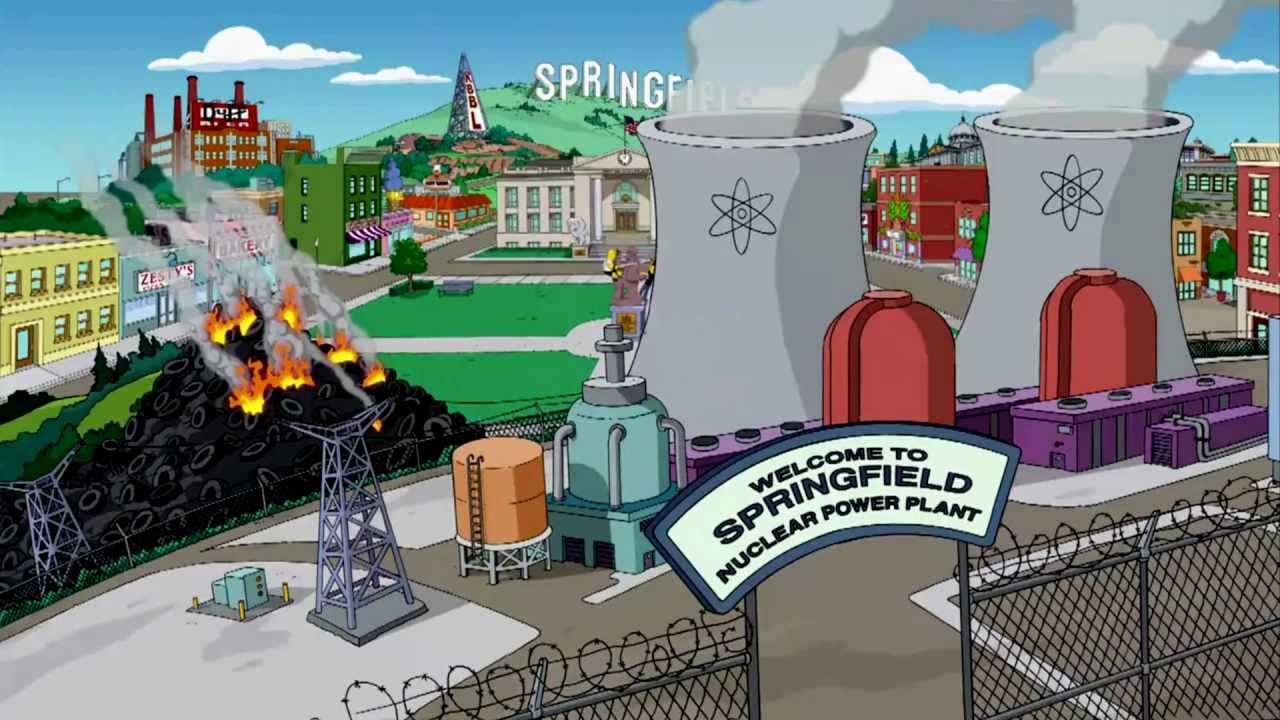 Mapa de Springfield de Os Simpsons