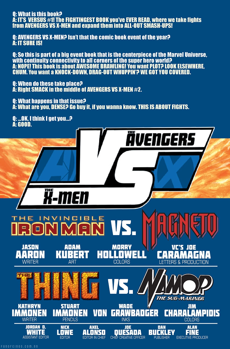 Preview de AvX Versus #1 - Avengers Vs X-Men