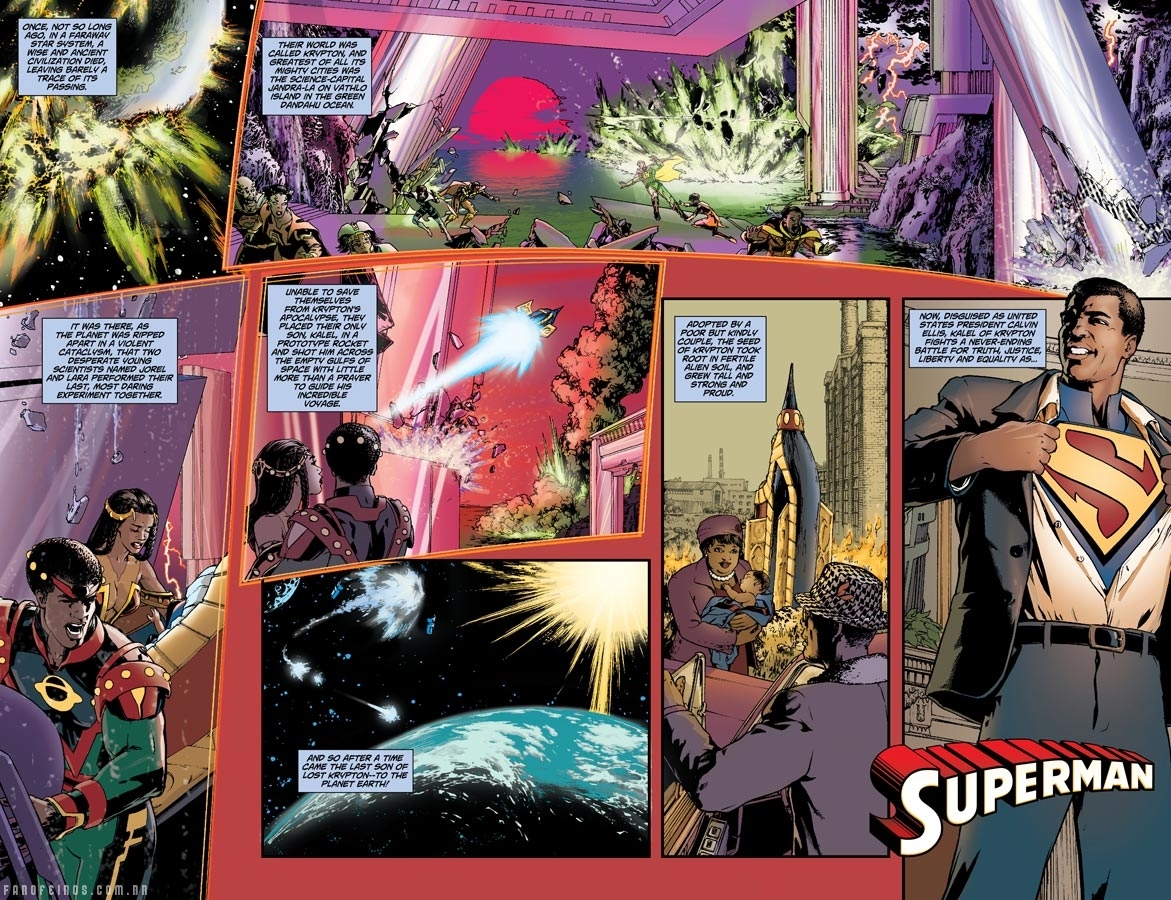 Superman negro - Action Comics #9 - 2012 - BLOG FAROFEIROS