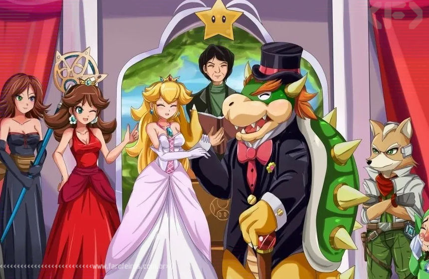 Casou com a Princesa - Bowser - Super Mario - Princesa Peach - Blog Farofeiros