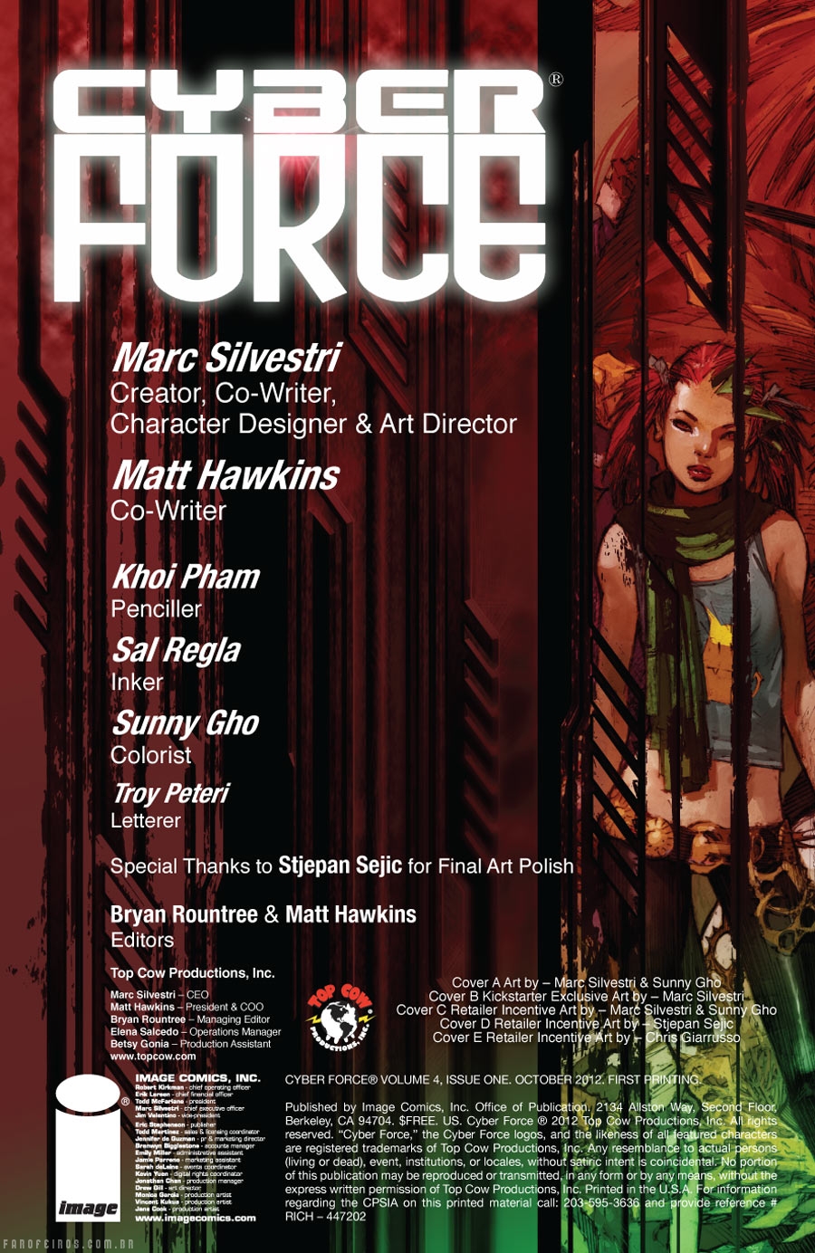 Cyber Force #1 de graça - Marc Silvestri - Image Comics - Blog Farofeiros
