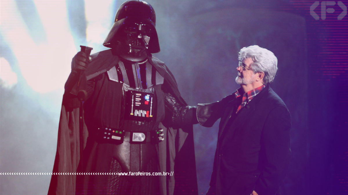 Disney compra LucasFilm e promete Star Wars - Episode VII para 2015 - Darth Vader e George Lucas - Blog Farofeiros