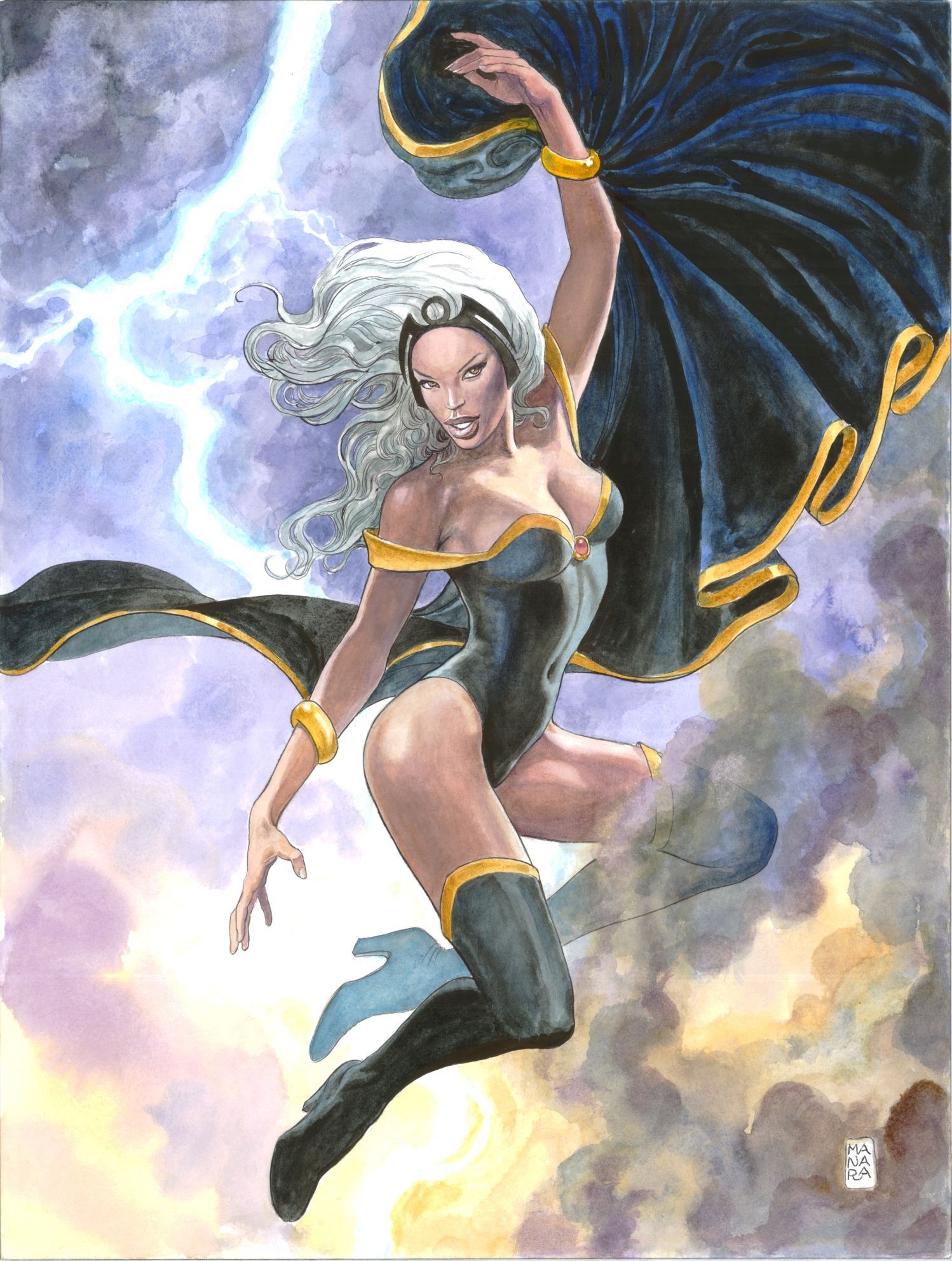 Capas de Milo Manara da Marvel Comics - Tempestade - Blog Farofeiros