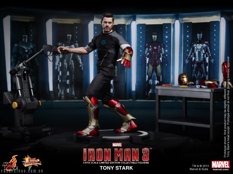 Homem de Ferro 3 - Tony Stark da Hot Toys - Blog Farofeiros